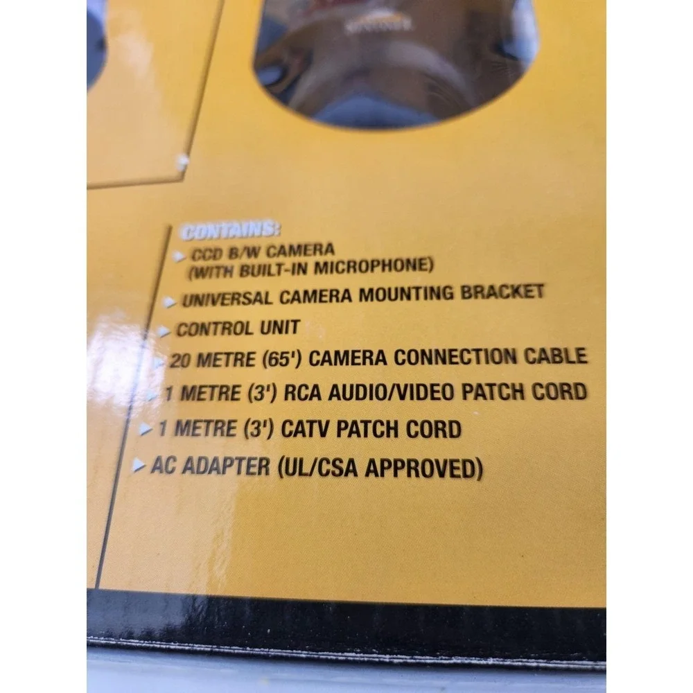 Vintage Rare Video Security OS 100 RCA Camera HOME SENTINEL Box Set Cable Works!